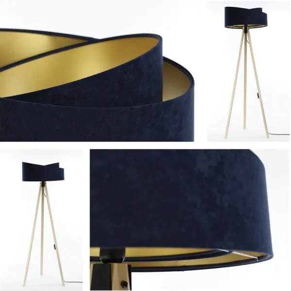 Állólámpa GALAXY 1xE27/60W/230V kék/bézs