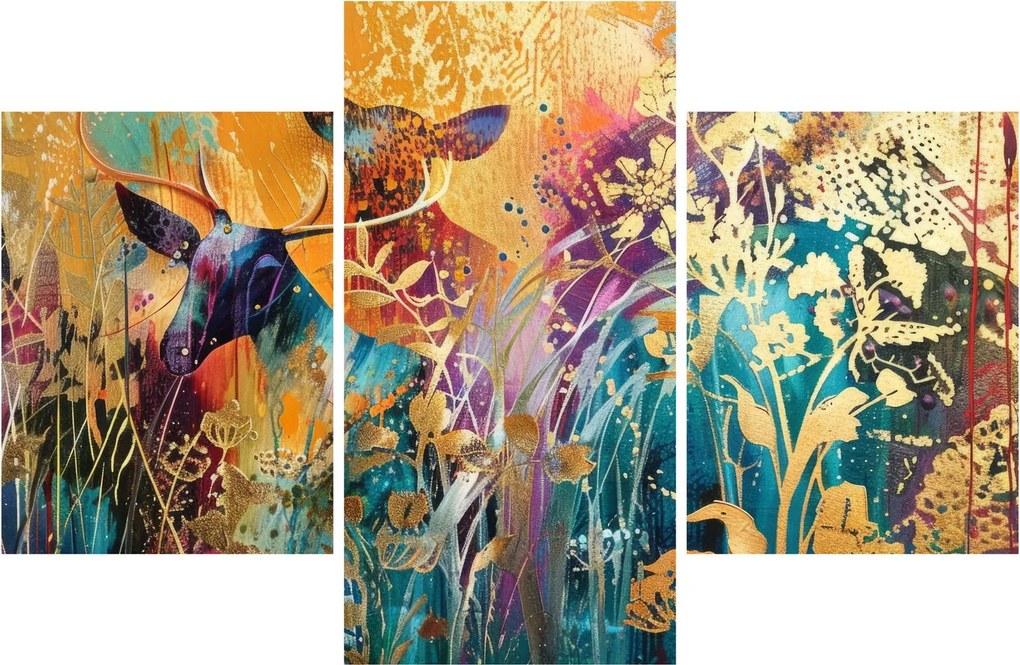 Kép - Absztrakt festmény a természetről (90x60 cm)