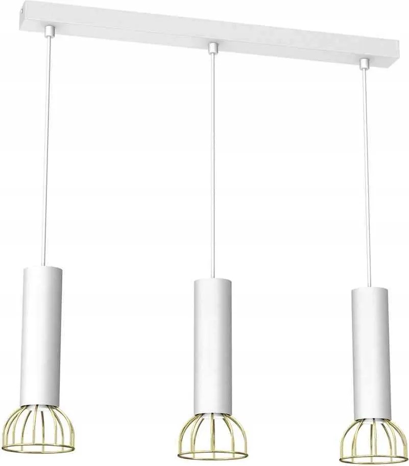 Függőlámpa Dante White/Gold 3x mini GU10
