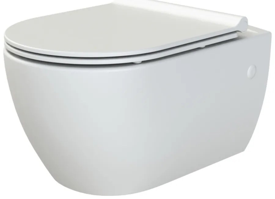 CeraStyle CITY SLIM WC ülőke - MATT FEHÉR - duroplast - lecsapódásgátlós - könnyen levehető