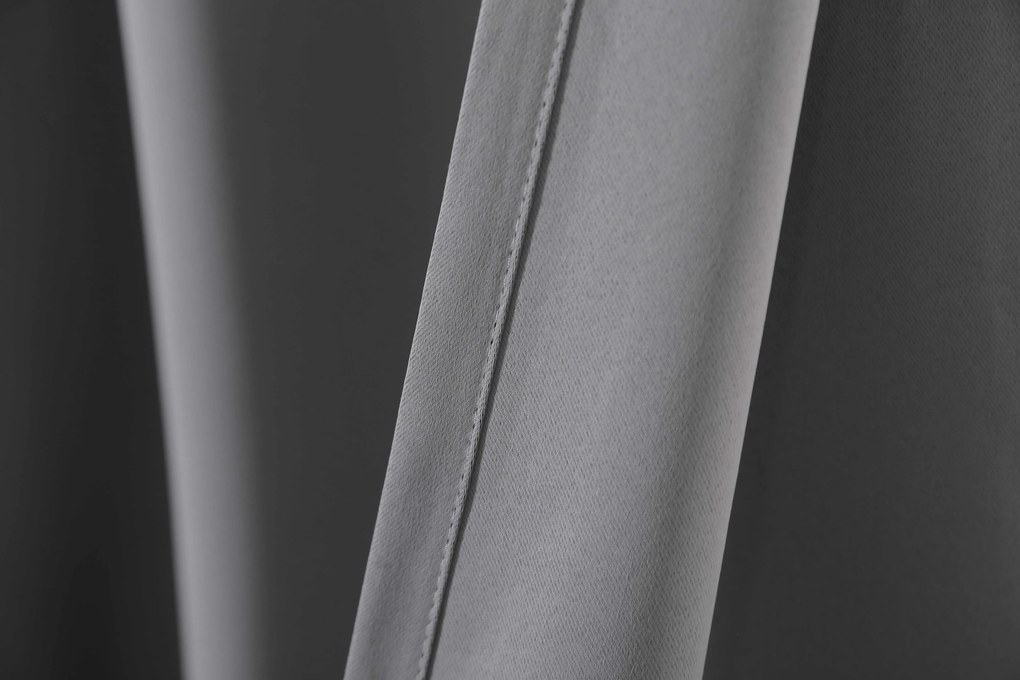 OXFORD LIGHT világosszürke függöny 140x250 cm Felfüggesztés: Hullámos sínszalag