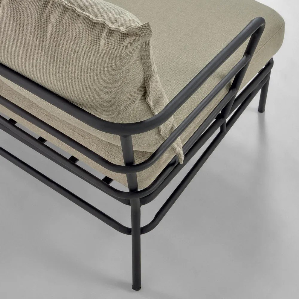 Mareluz bézs fémszerkezetű kerti kanapé - Kave Home