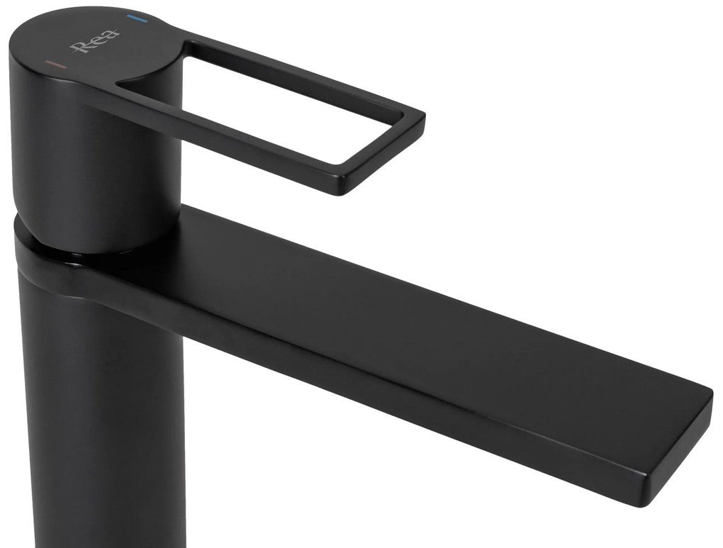 Fürdőszobai csaptelep Rea Flip Black low