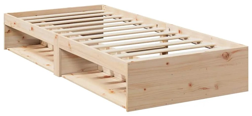 vidaXL nappali ágy matraccal 100x200 cm tömör fa fenyőfa