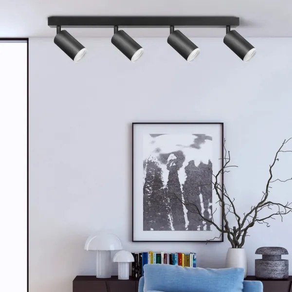 Spotlámpa LONDON 4xGU10/10W/230V fekete