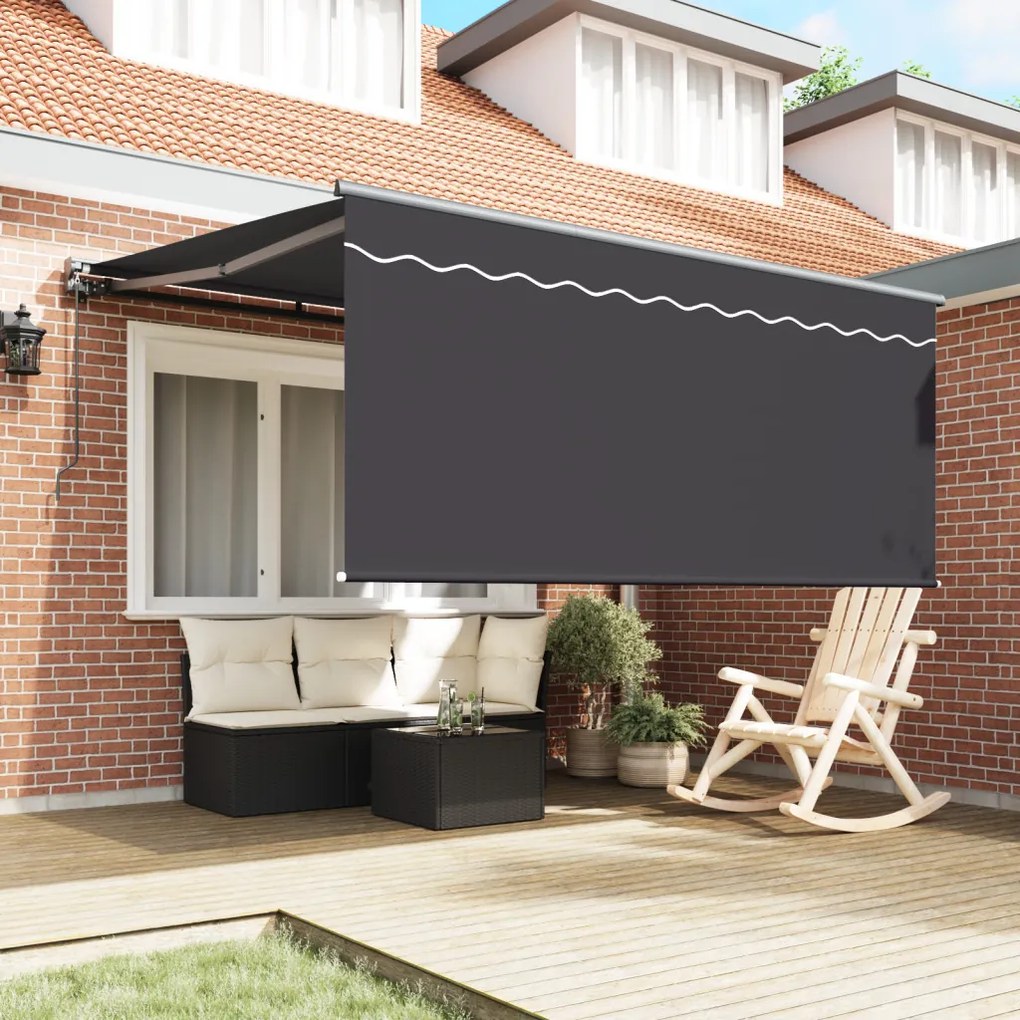 Behúzható napellenző Szürke és antracit 350 x 250 cm