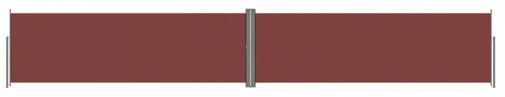 barna behúzható oldalsó napellenző 160 x 1000 cm