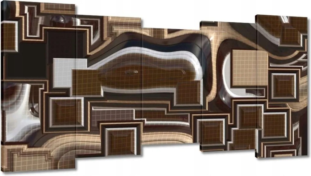 Festmények 150x80 Csokoládé absztrakt