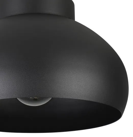 Eglo 900553 - Mennyezeti lámpa MOGANO 1xE27/40W/230V fekete