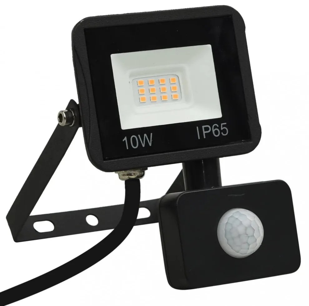 meleg fehér fényű szenzoros LED-reflektor 10 W