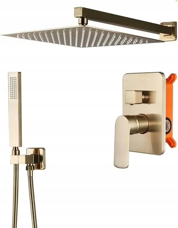 Falsík alatti zuhanyszett arany Arany Matt 25