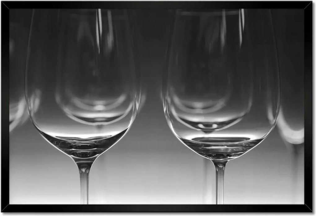 Poszterek keretben 60x40 Borospohár