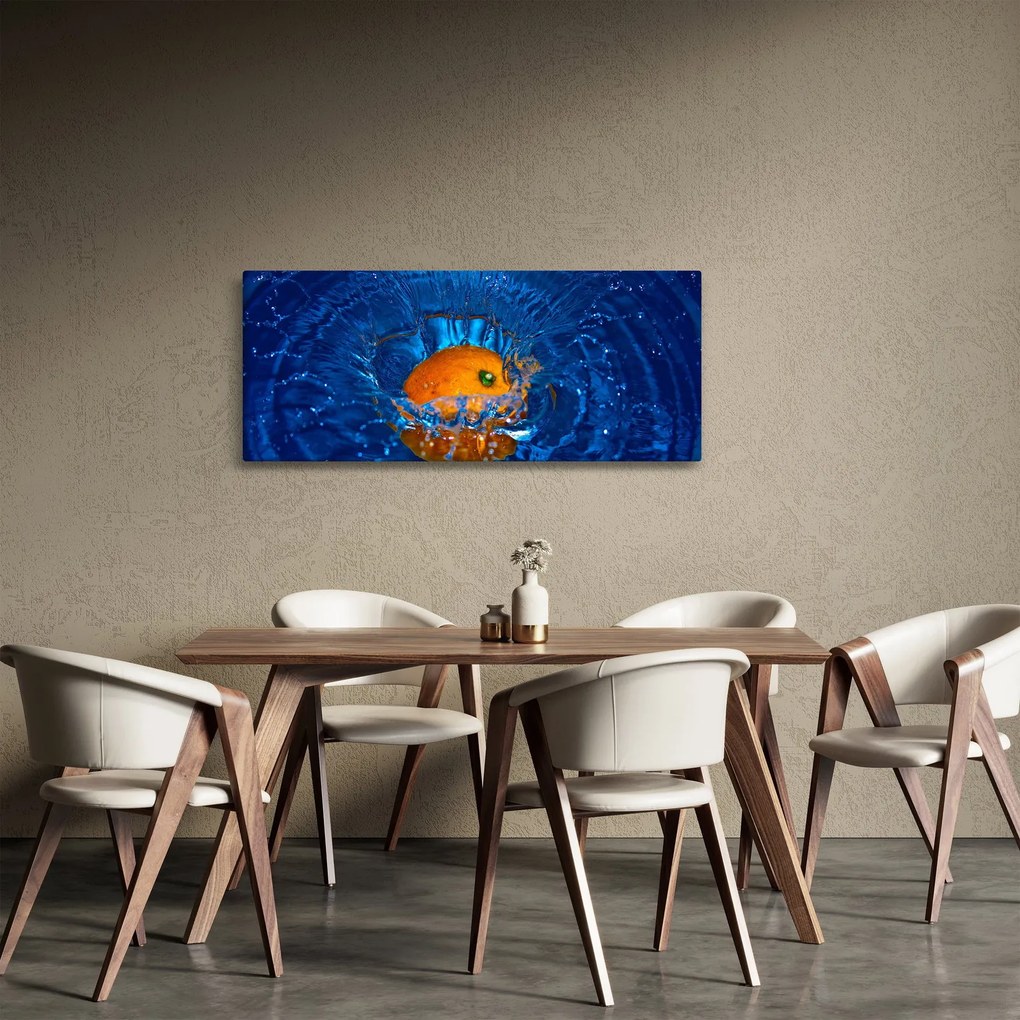 Kép - narancs a vízben (120x50 cm)