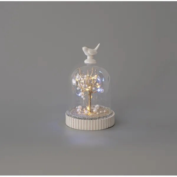 LED karácsonyi dekoráció 12xLED/3xAAA meleg fehér