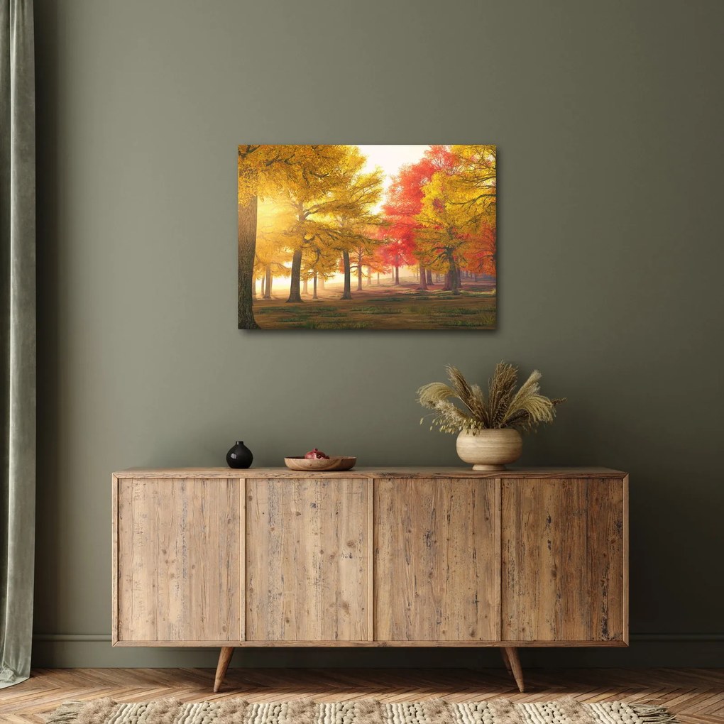 Őszi fák képe (70x50 cm)