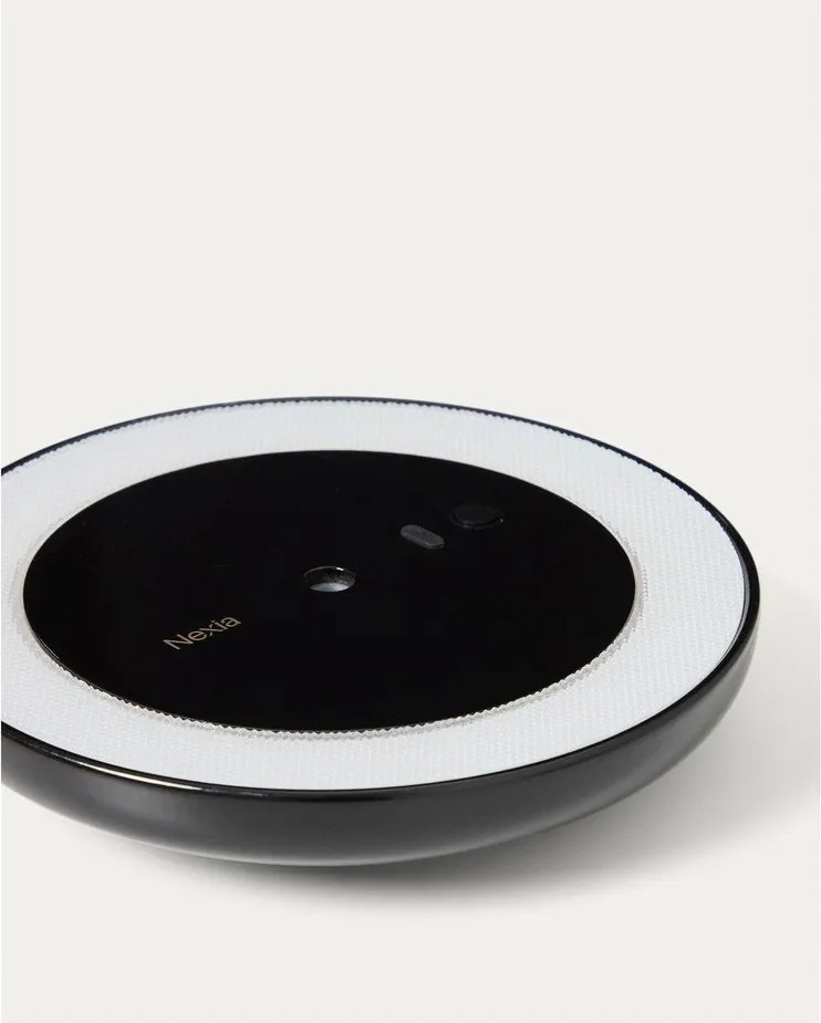 Fekete LED dimmelhető mennyezeti lámpa fém búrával ø 16 cm Porte – Kave Home