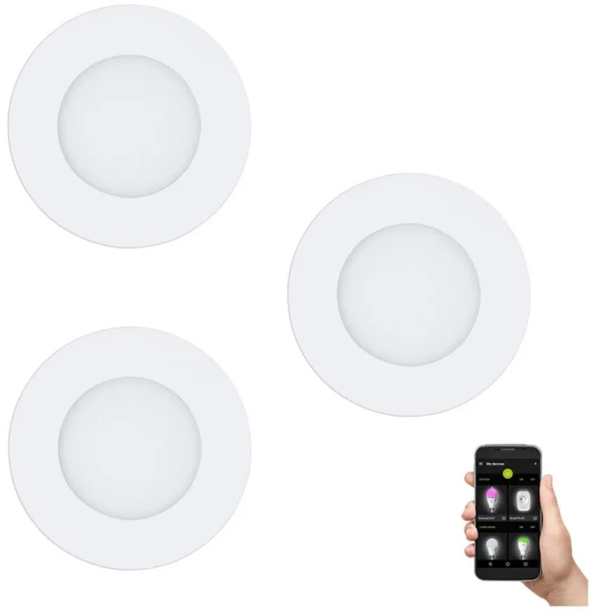 Eglo 900099-SZETT 3xLED Dimmelhető lámpatest FUEVA-Z  LED/2,8W/230V IP44