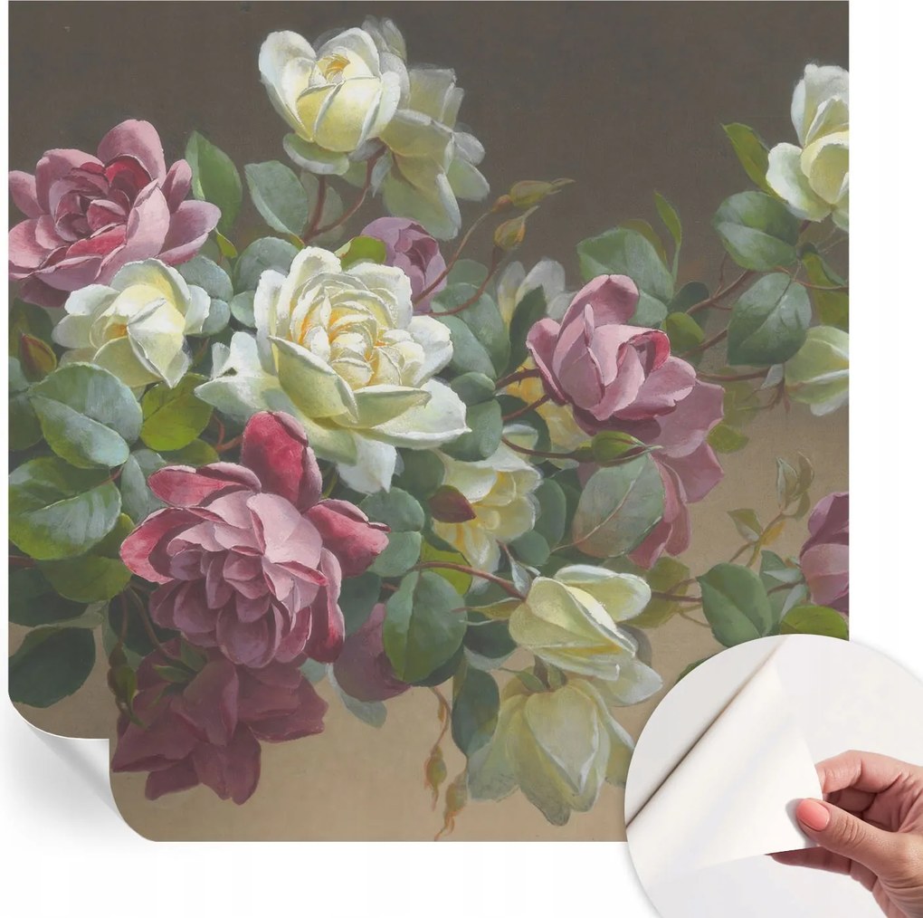 Öntapadós Stílusos Dekoratív Fotótapéta Virágos elegancia 250x250 cm