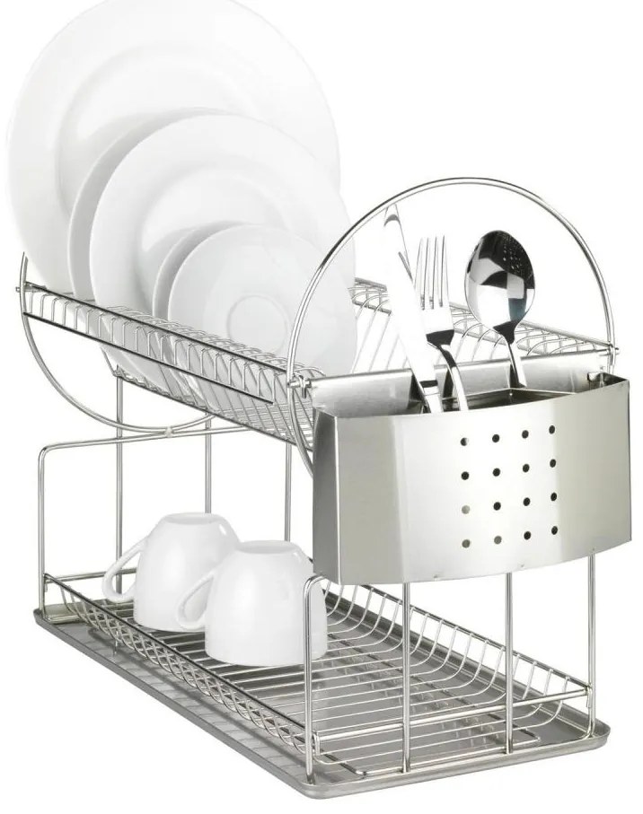 WENKO 2329100 - DUO edénycsepegtető 21x33 cm, rozsdamentes acél/ezüst