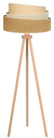 Duolla - Állólámpa YUTE TRIO 1xE27/15W/230V átm. 45 cm barna/szürke/bézs