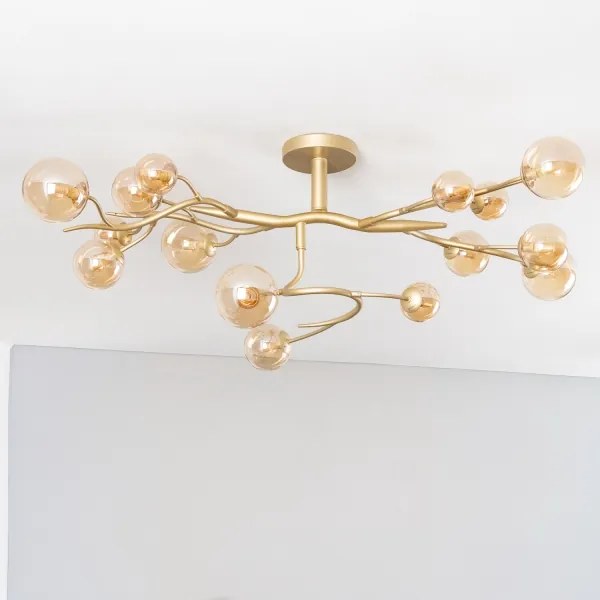 Brilagi - LED Felületre szerelhető csillár MISTEL 15xG9/3W/230V arany