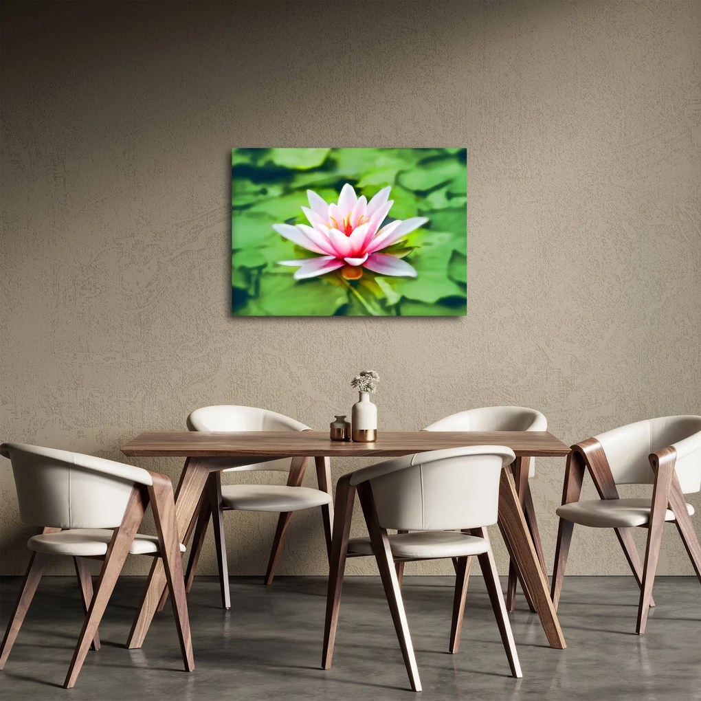 A tavirózsa képe a felszínen (70x50 cm)
