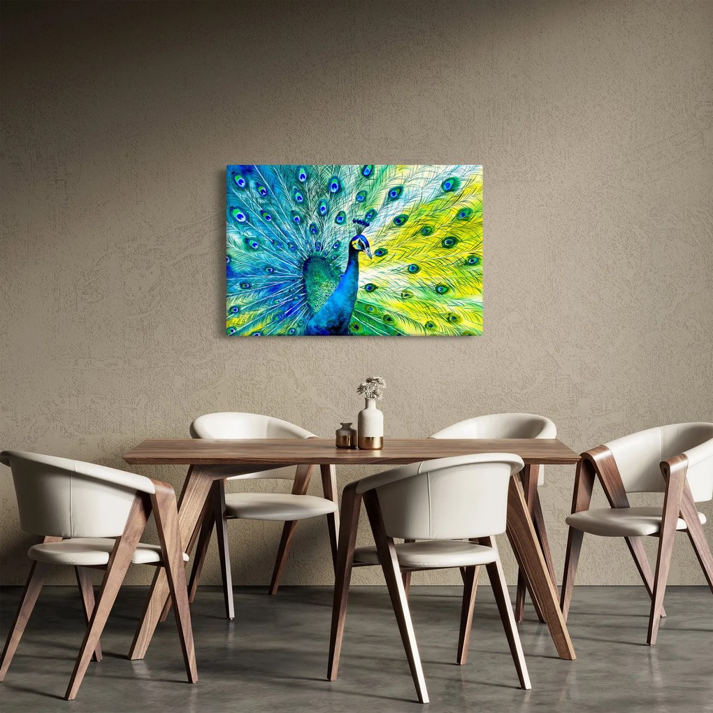 Páva képe (90x60 cm)