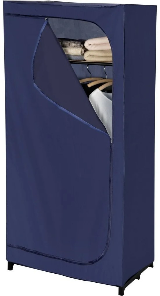 Wenko Összecsukható textil szekrény polccalBusiness, 160 x 50 x 75 cm