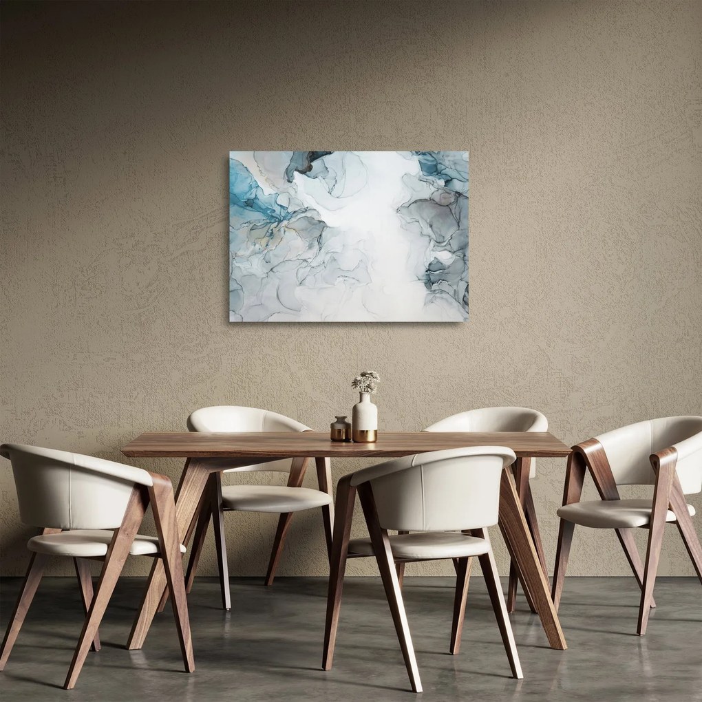 Üveg kép - Kék márvány (70x50 cm)