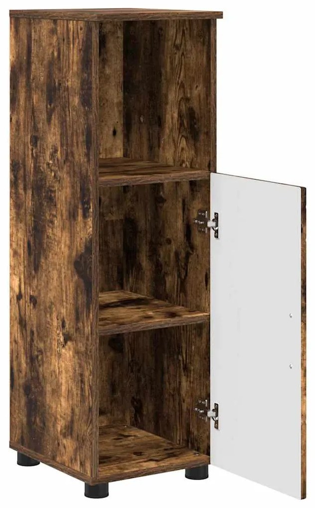 Fürdőszoba bútor szett 3 pcs Füstölt tölgy 76.5 x 35 x 64 cm