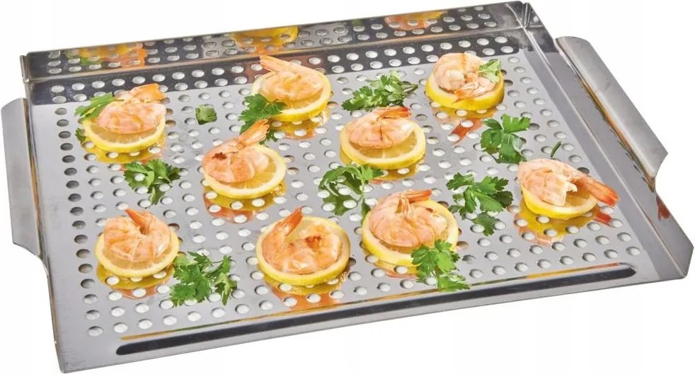 Tálca grillrács tenger gyümölcsei 42x29 cm