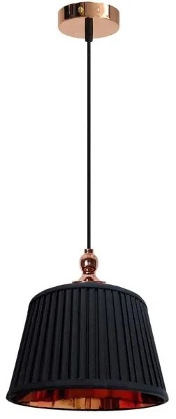 Csillár zsinóron AMORE 1xE27/60W/230V fekete