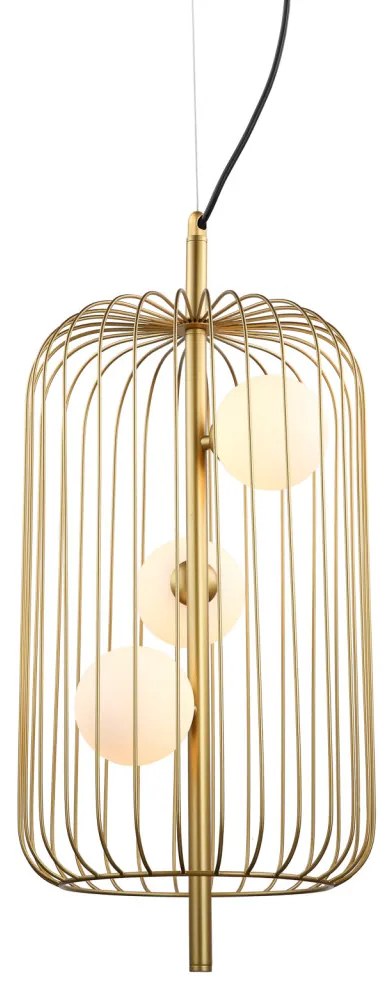 ITALUX MDM-3934-3-GD HAYDEN Vintage Függesztett Lámpa G9 IP20