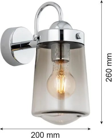 Argon PASADENA 4718 Fali lámpa 1x15W/E27 IP44