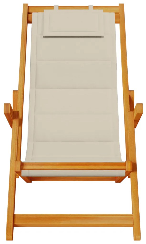 2 db-os Összecsukható Strandfotel Taupe Tömör Akácfából &amp; Textilénből