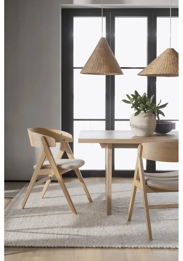 Natúr színű étkezőszék szett 2 db-os Waterton - Rowico