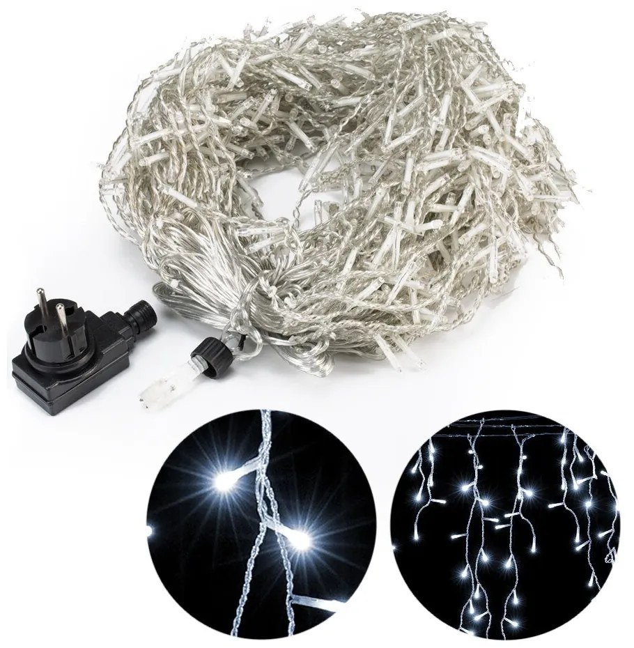 Monzana CECIL karácsonyi fényfüzér, 10m, hideg fehér