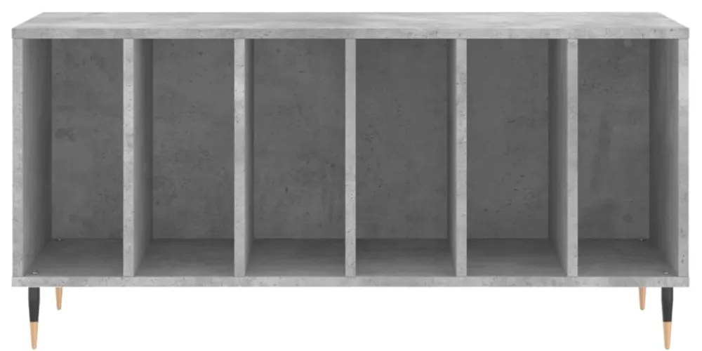 betonszürke szerelt fa hanglemezszekrény 100 x 38 x 48 cm