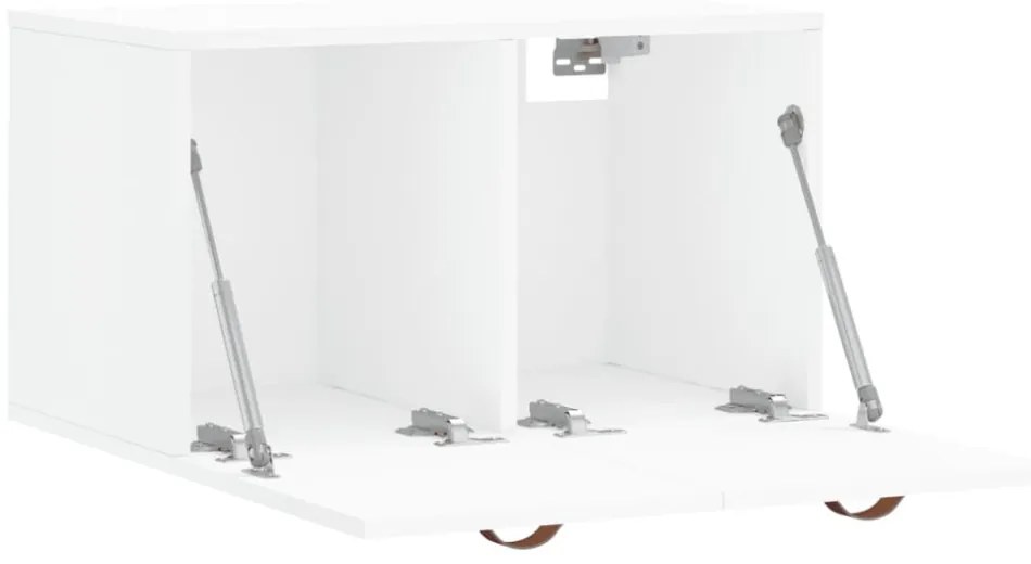 fehér szerelt fa faliszekrény 60 x 36,5 x 35 cm