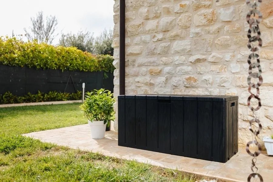 Kerti műanyag doboz BRAVO 270 L grafit