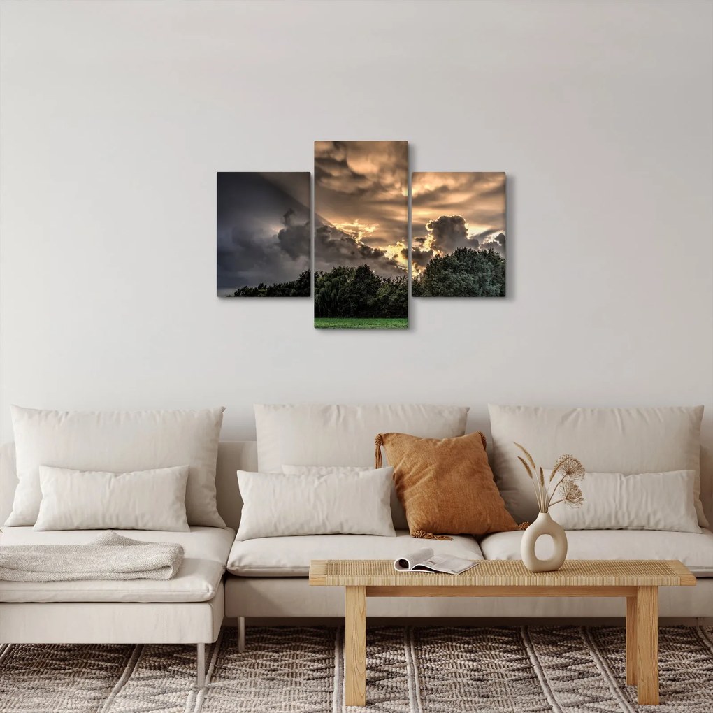 A felhők és az erdő képe (90x60 cm)