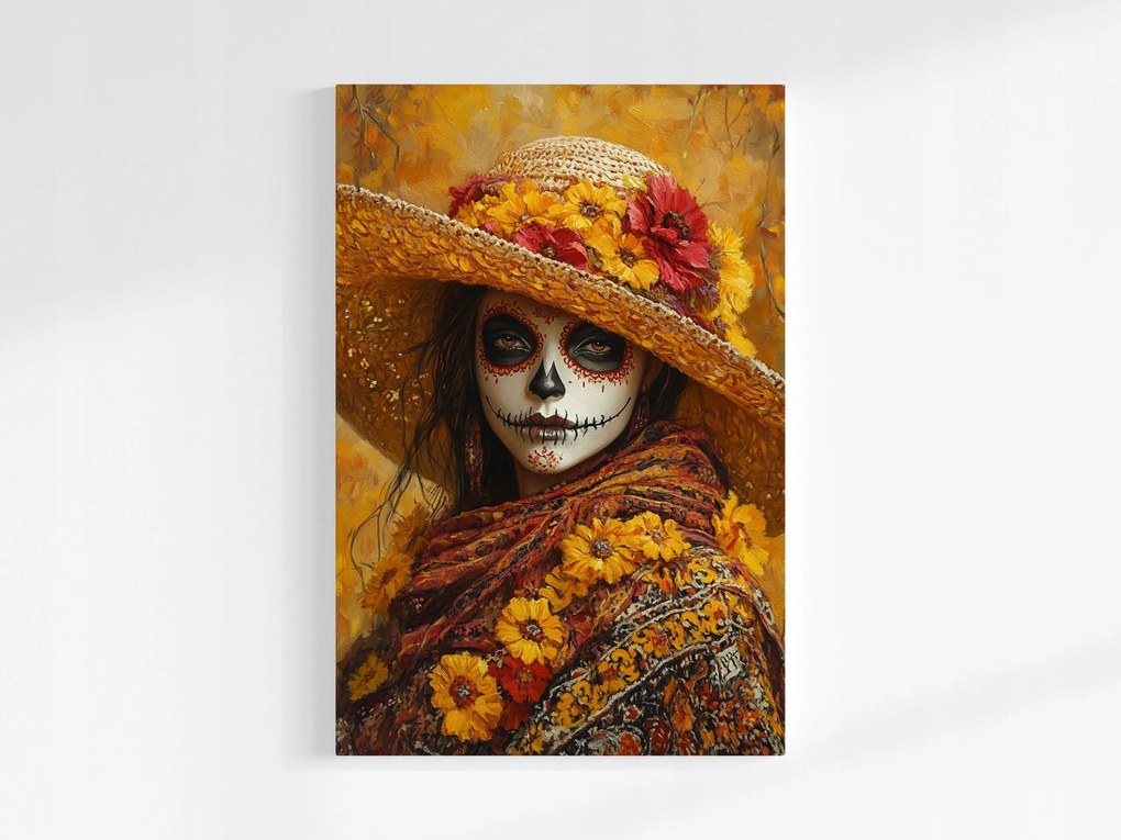 Poszter Portré La Catrina Halottak Ünnepe Mexikó 80x120