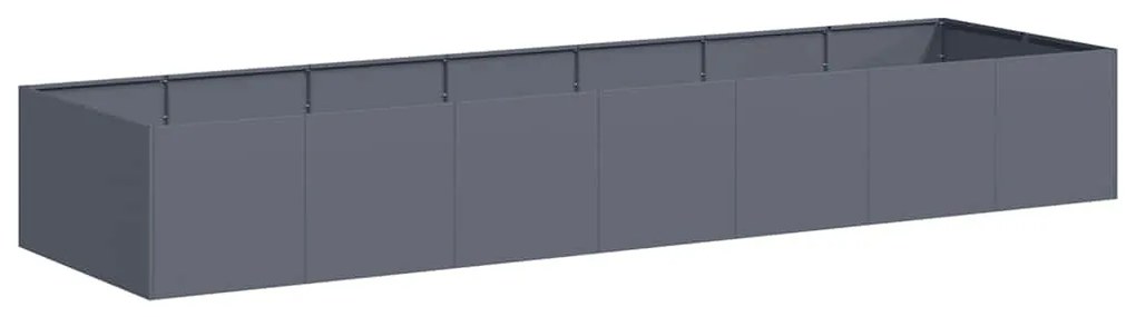 vidaXL antracitszürke acél növénytartó 280x80x40 cm