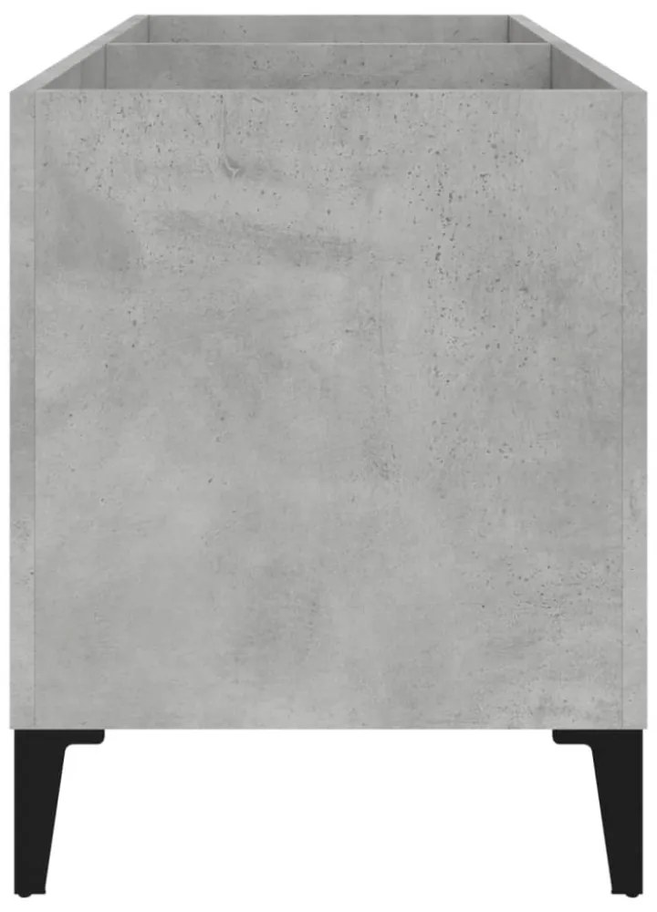 betonszürke szerelt fa hanglemezszekrény 74,5x38x48 cm