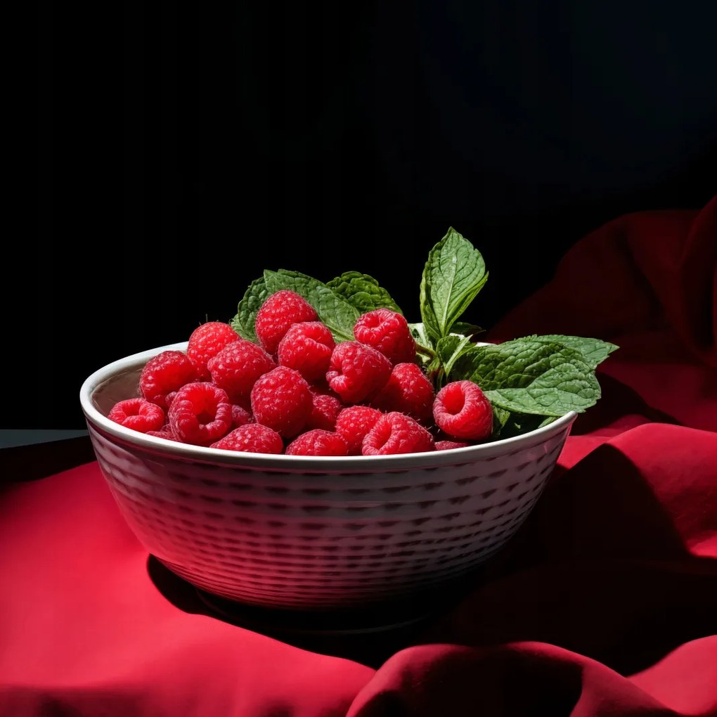 Poszter 80x80cm Málnás tál