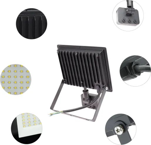 LED reflektor mozgásérzékelős NOCTIS LUX 3 LED/50W/230V 3000K IP44 fekete