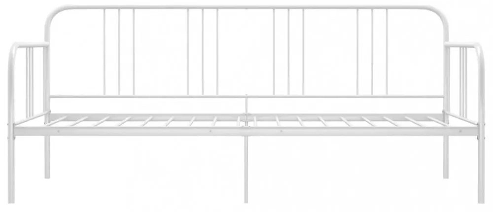 fehér fém kanapéágy-keret 90 x 200 cm