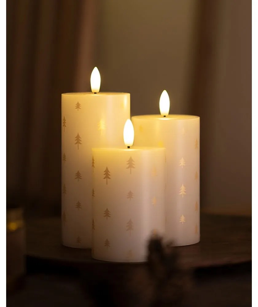 LED gyertya szett 3 db-os (magasság 15 cm) Sille – Sirius