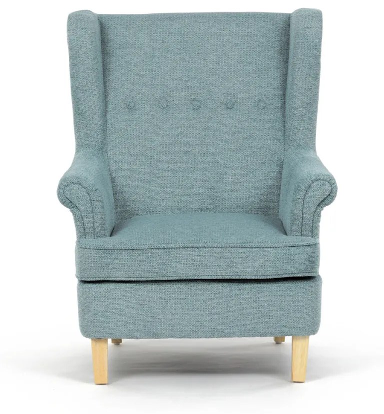 Scaun de relaxare, tapițerie din material verde, AK-388