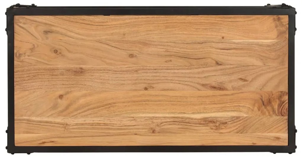 Tömör akácfa dohányzóasztal 90 x 45 x 35 cm